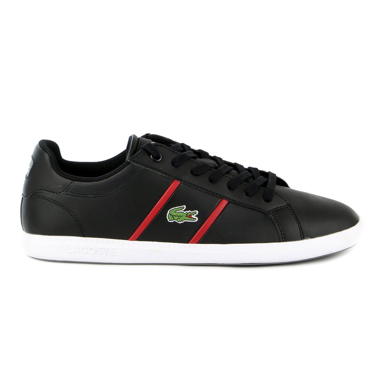 Lacoste Graduate EVO CRT SPM Men's Shoes Black/Dark Red Sneakers