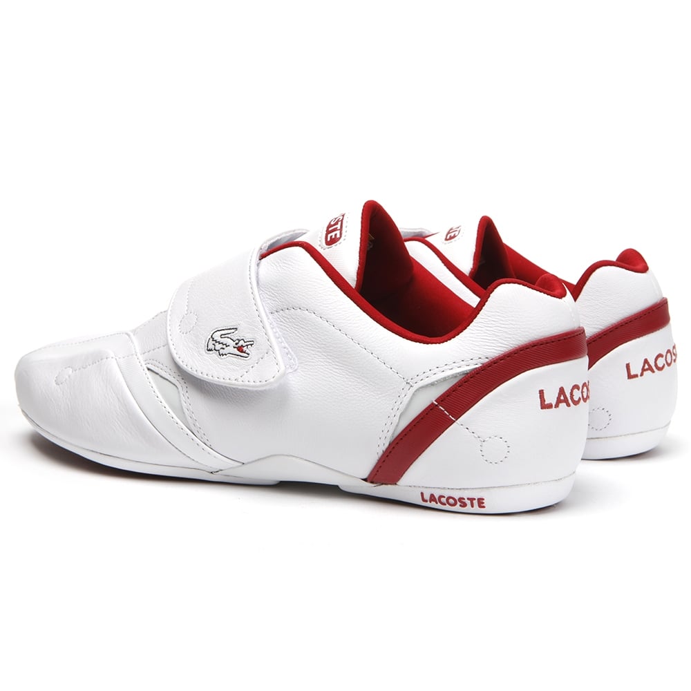 Lacoste Protect LSP SPM Leather White / Red (OSF) Mens Trainers