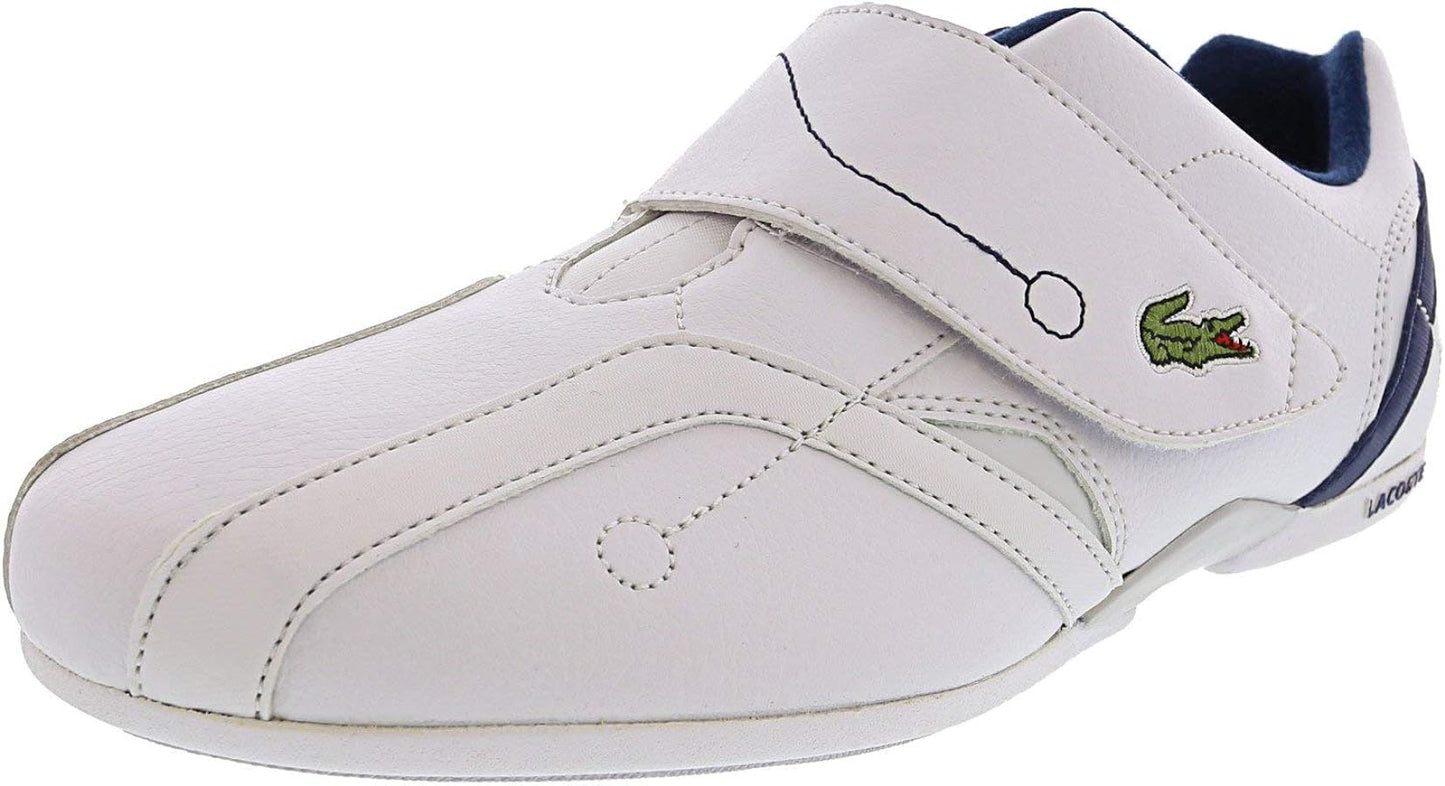 Lacoste Women's Protect Lpt SPJ Syn Ankle-High Leather Fashion Sneaker (White/Blue)