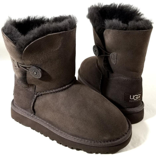 UGG Bailey Button Chocolate Boots 5991